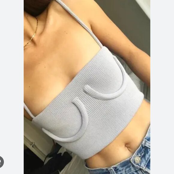Orseund Iris Gray Underwire Top - Picture 1 of 6